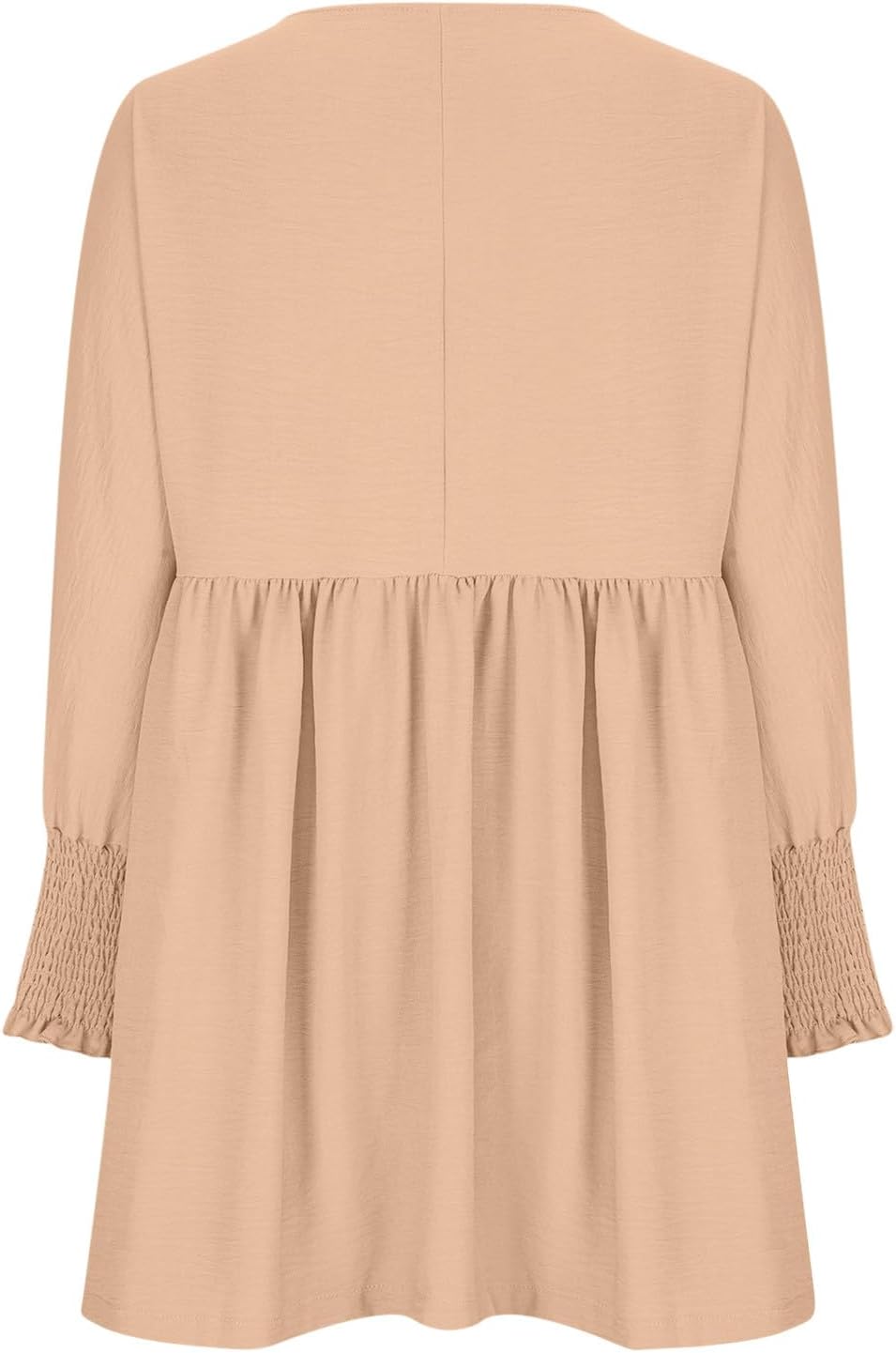 Damen Kleid | Rundhals Raffung Sommer