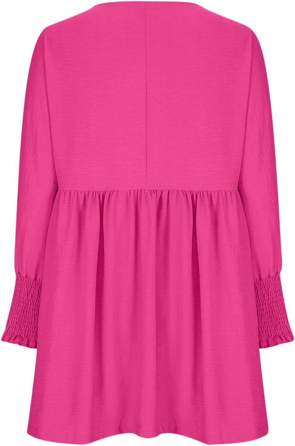 Damen Kleid | Rundhals Raffung Sommer