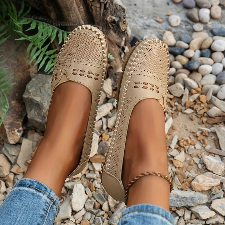 Damen Loafer | Slip-On mit Ziernaht