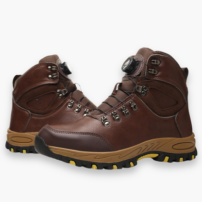 Herren Sicherheitsschuhe mit Drehverschluss | Rutschfeste Arbeitsstiefel mit Stahlkappe