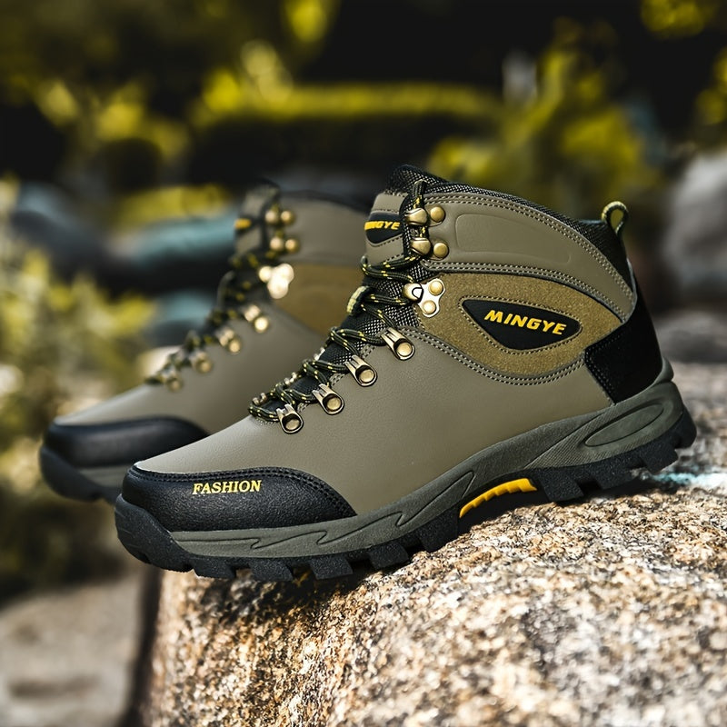 Winterschuhe Herren | Schnürstiefel mit Profilsohle