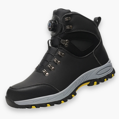 Herren Sicherheitsschuhe mit Drehverschluss | Rutschfeste Arbeitsstiefel mit Stahlkappe