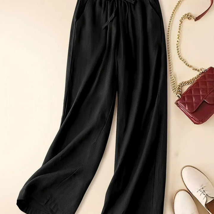 Damen Hosen | Weites Bein mit Bindeband
