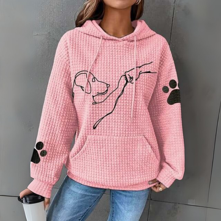 Damen Pullover | Hoodie mit Hundemotiv und Langarm