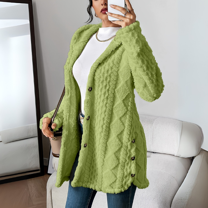 Mantel Damen | Wintermantel Damen Lockerer Schnitt Mit Knöpfen