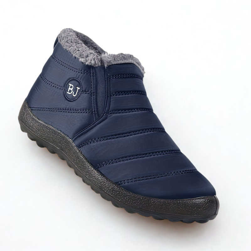 Winterschuhe Damen | Knöchelhoch mit Reißverschluss und Flacher Sohle