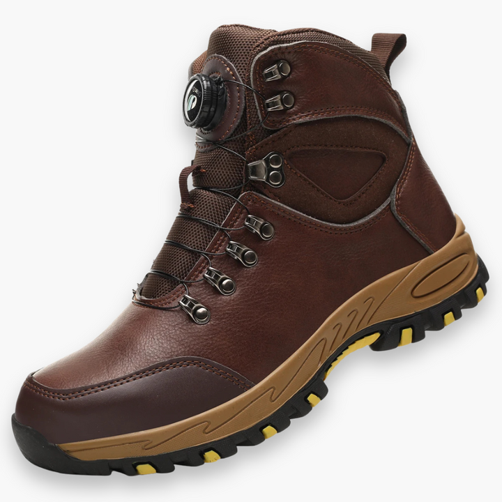 Herren Sicherheitsschuhe mit Drehverschluss | Rutschfeste Arbeitsstiefel mit Stahlkappe