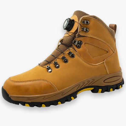 Herren Sicherheitsschuhe mit Drehverschluss | Rutschfeste Arbeitsstiefel mit Stahlkappe