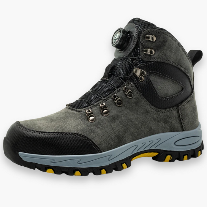 Herren Sicherheitsschuhe mit Drehverschluss | Rutschfeste Arbeitsstiefel mit Stahlkappe