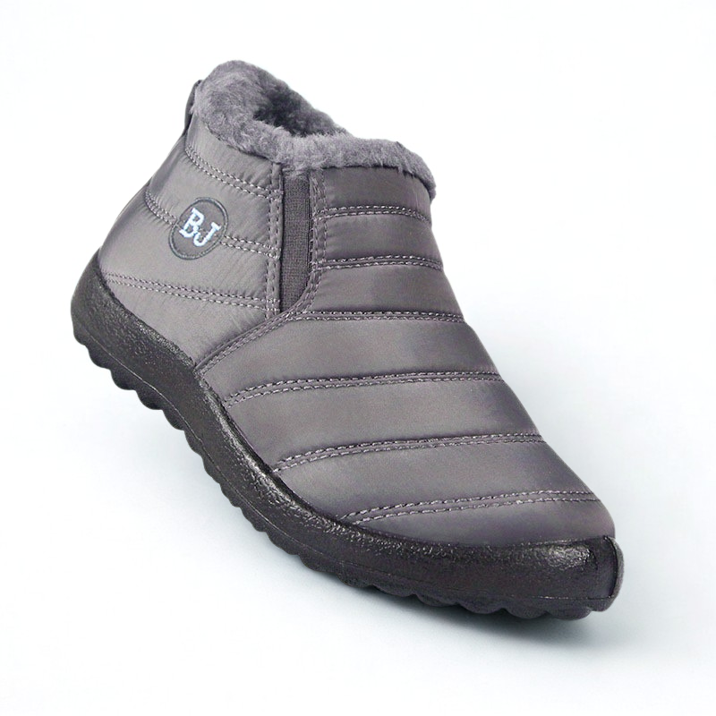 Winterschuhe Damen | Knöchelhoch mit Reißverschluss und Flacher Sohle