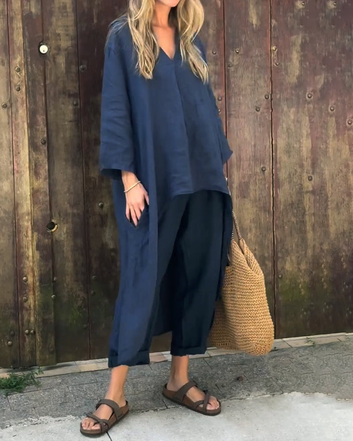 Damen-Zweiteiler | Langarm Top und Hose