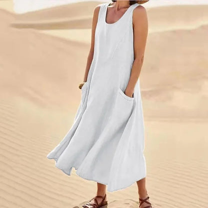 Damen Kleid | Ärmelloses Taschen Design