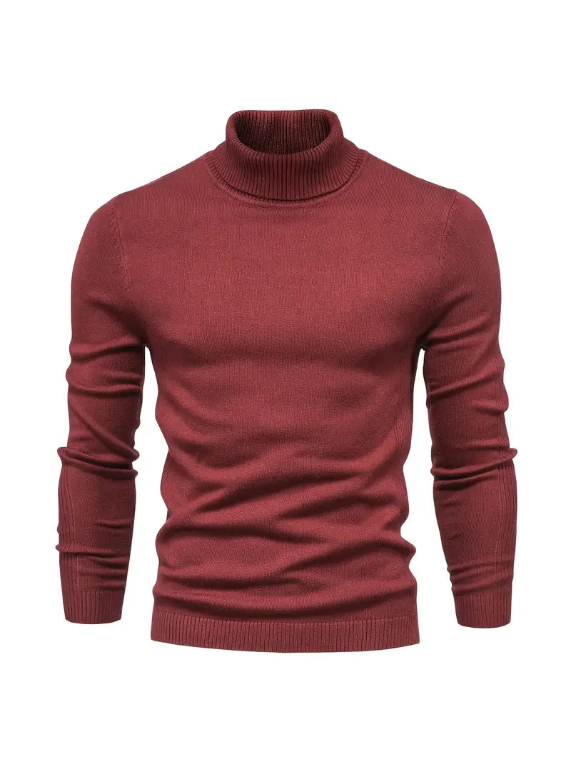 Pullover Herren Strick Mit Rollkragen | Langarm Für Alltag Und Freizeit