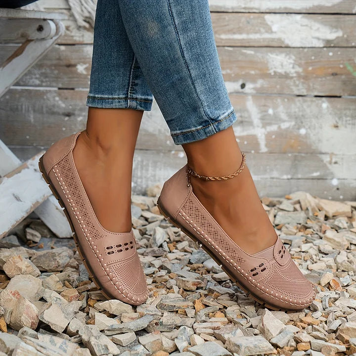 Damen Loafer | Slip-On mit Ziernaht