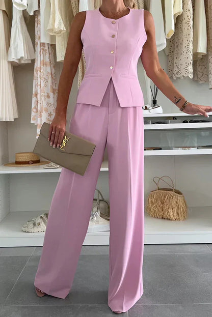 Damen-Zweiteiler | Ärmellose Weste und Hose