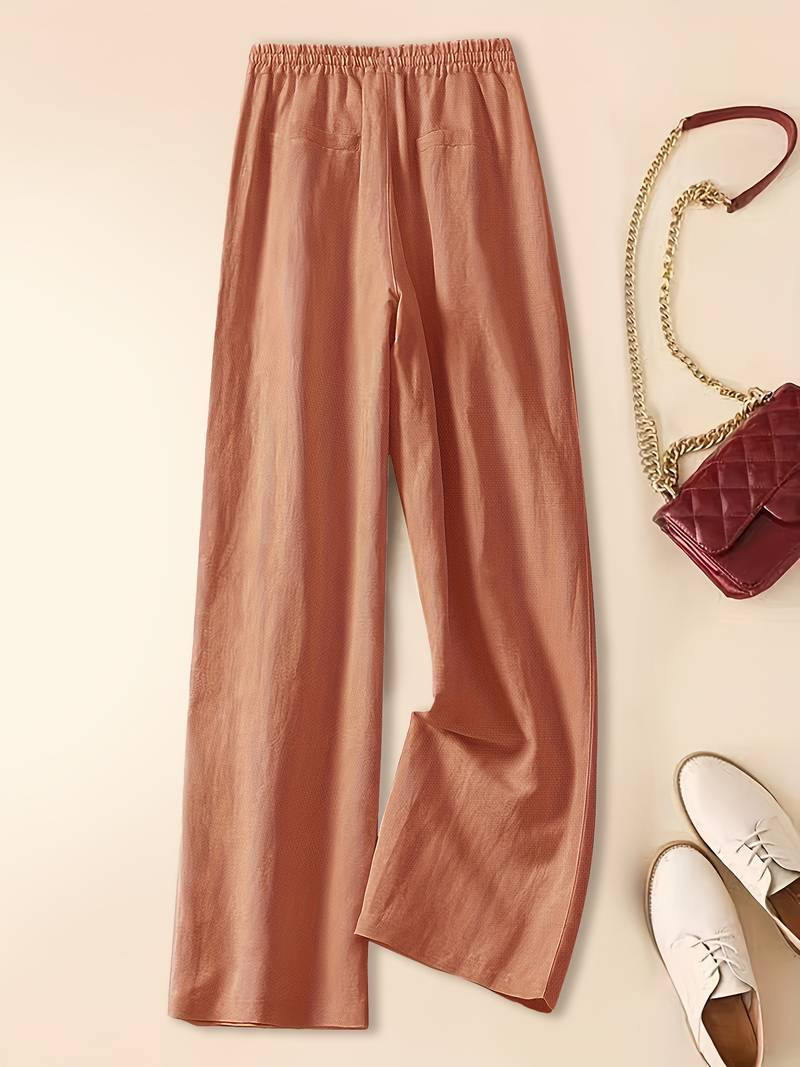 Damen Hosen | Weites Bein mit Bindeband