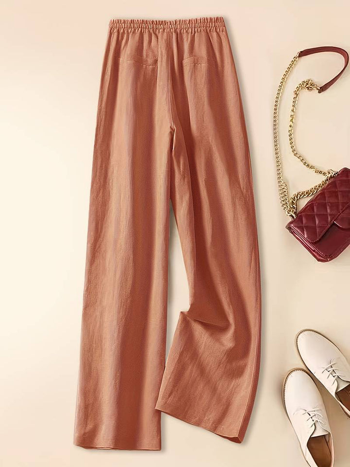 Damen Hosen | Weites Bein mit Bindeband