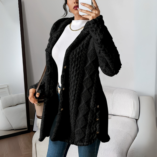 Mantel Damen | Wintermantel Damen Lockerer Schnitt Mit Knöpfen