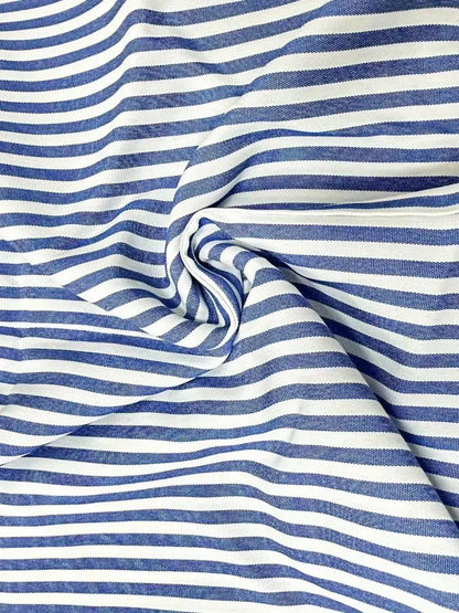 Damen Kleid | Streifen Taschen Ärmellos