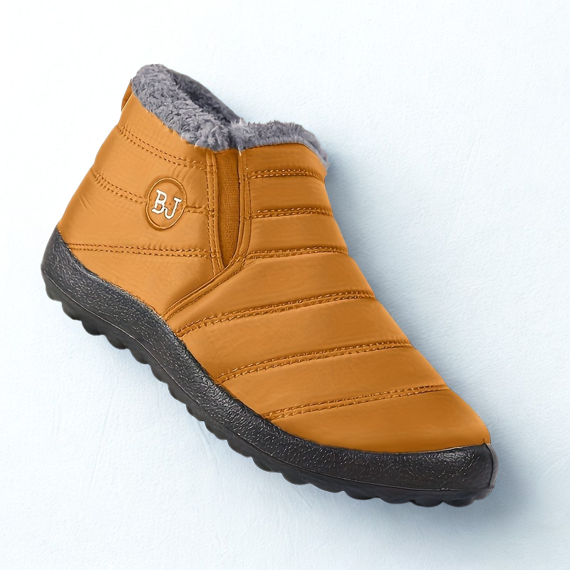 Winterschuhe Damen | Knöchelhoch mit Reißverschluss und Flacher Sohle