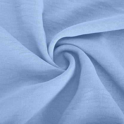Damen Kleid | Rundhals Raffung Sommer