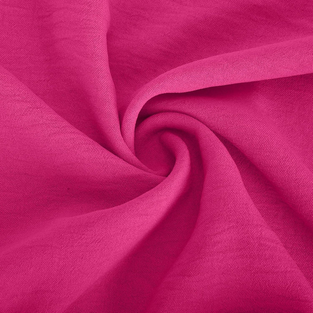 Damen Kleid | Rundhals Raffung Sommer