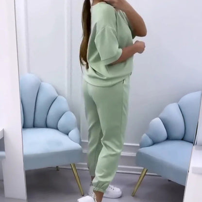 Damen Zweiteiler | T-Shirt und Jogginghose Set
