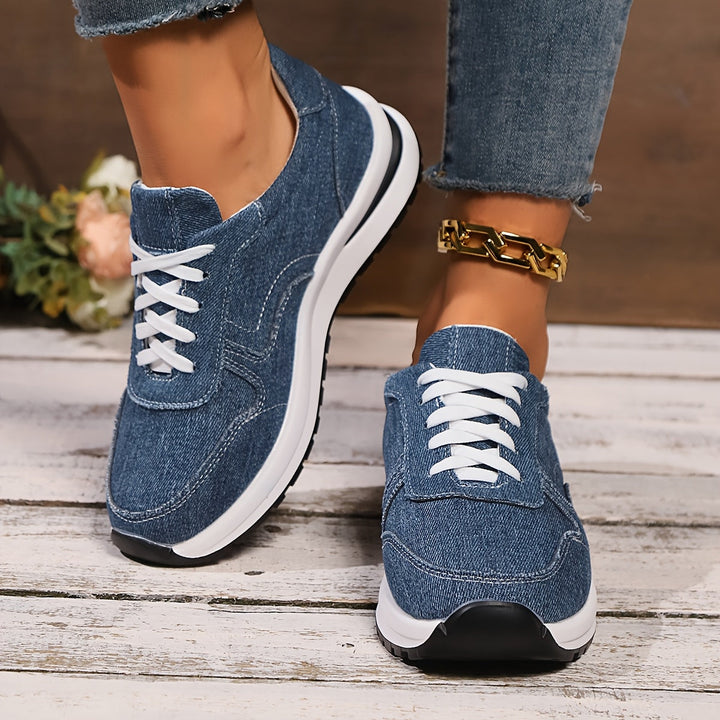 Damen Sneaker | Schnürung Plateausohle Low-Top