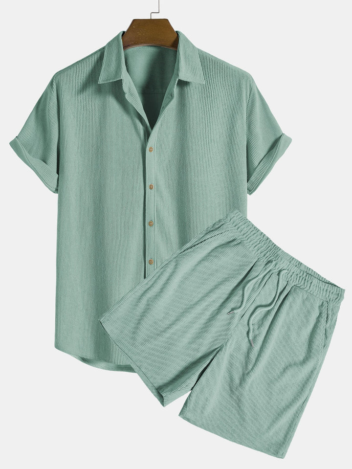 Herren Zweiteiler | Kurzarmhemd und Shorts