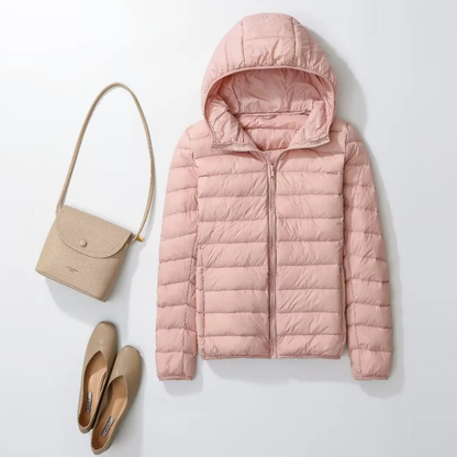Damen Winter Kapuzen Puffer Jacke | Leichtes Design