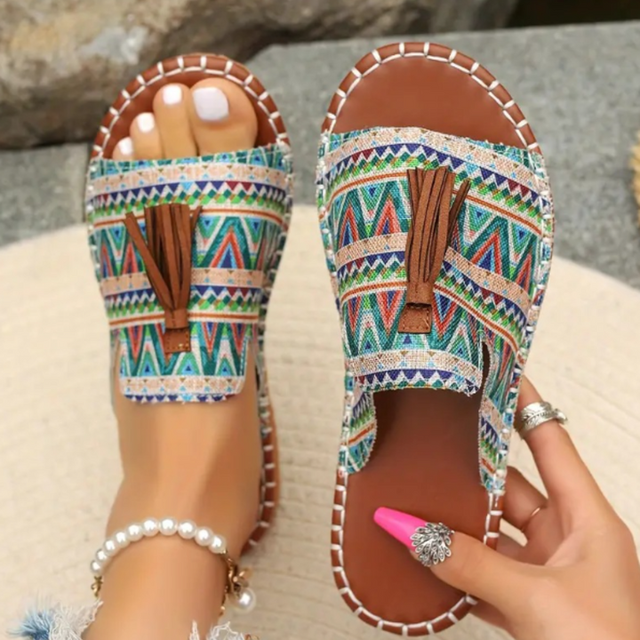 Damen Sandalen | Offene Zehen Flache Sohle