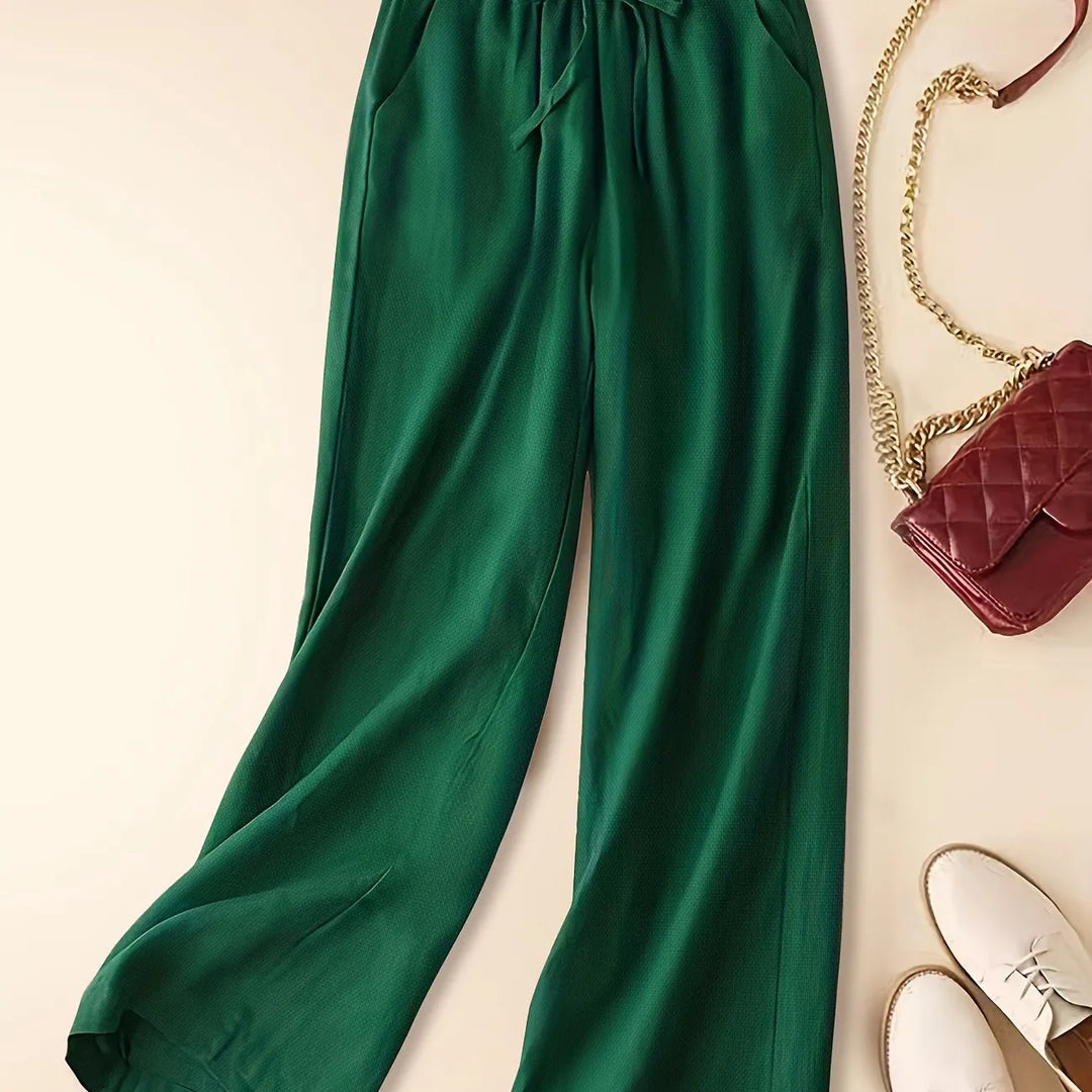Damen Hosen | Weites Bein mit Bindeband