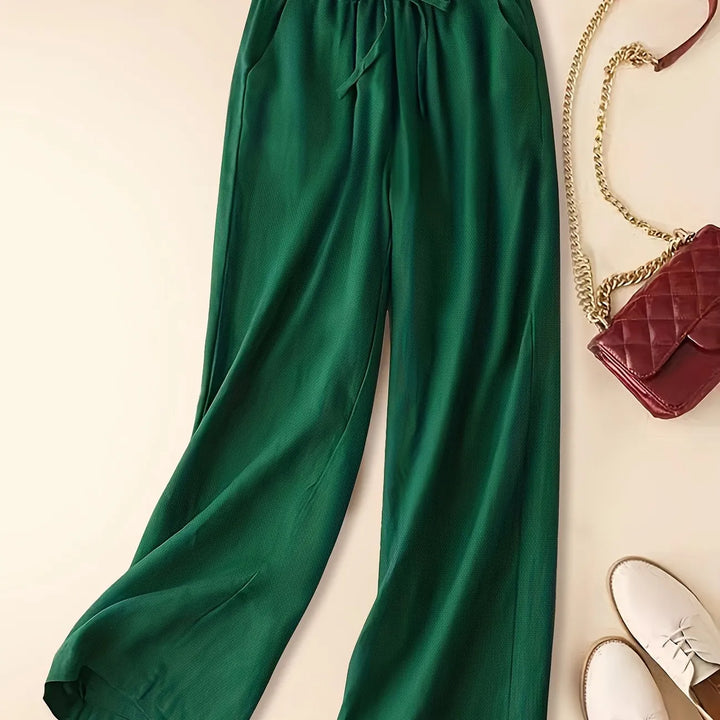 Damen Hosen | Weites Bein mit Bindeband