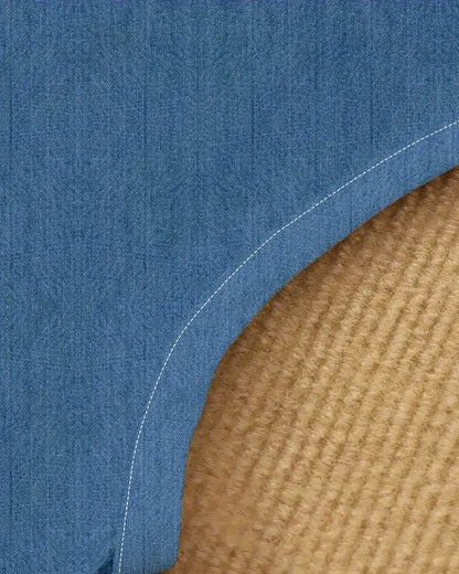 Damen Kleid | Ärmelloses Mini mit Knöpfen