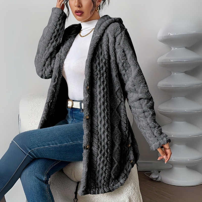 Mantel Damen | Wintermantel Damen Lockerer Schnitt Mit Knöpfen