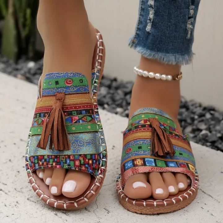 Damen Sandalen | Offene Zehen Flache Sohle