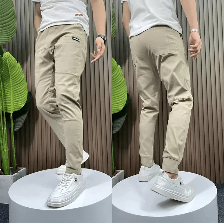 Herren-Cargohose | Slim Fit Bündchen
