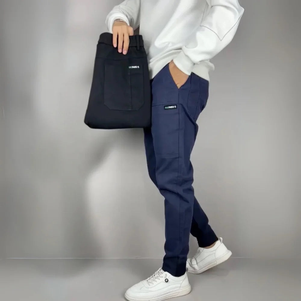Herren-Cargohose | Slim Fit Bündchen