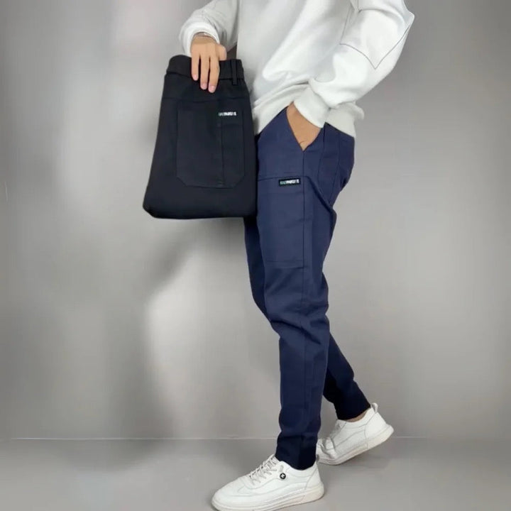 Herren-Cargohose | Slim Fit Bündchen