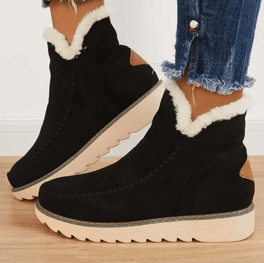 Winterschuhe Damen | Knöchelhohe Boots mit Gefüttertem Innenfutter