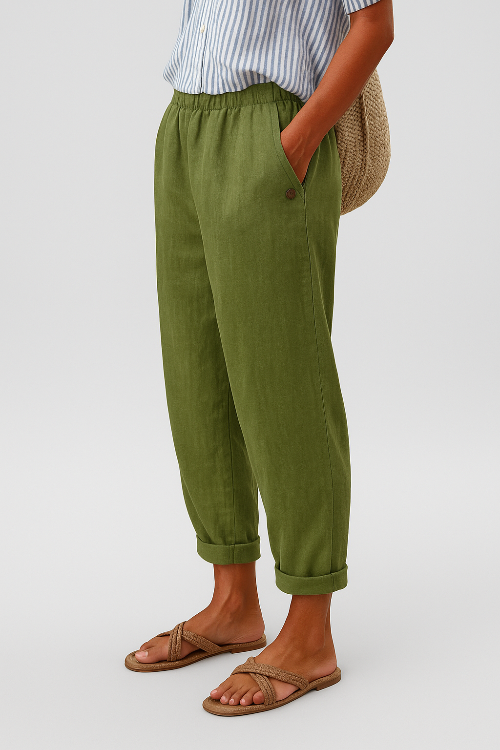 Damen Hosen | Gekrempelt mit Taschen