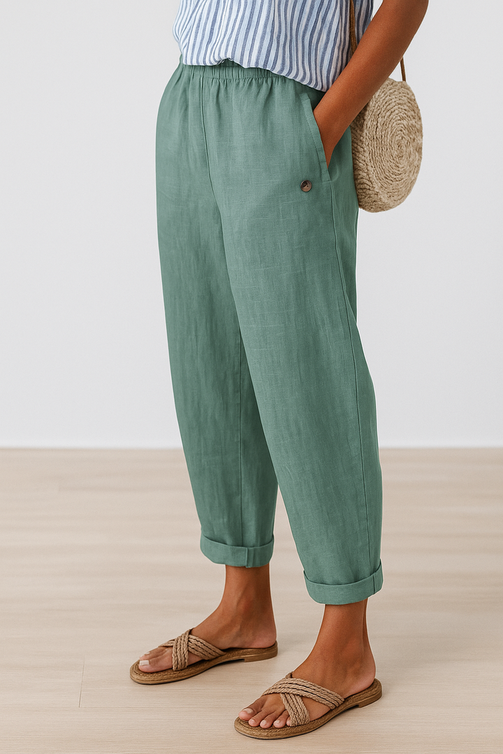 Damen Hosen | Gekrempelt mit Taschen
