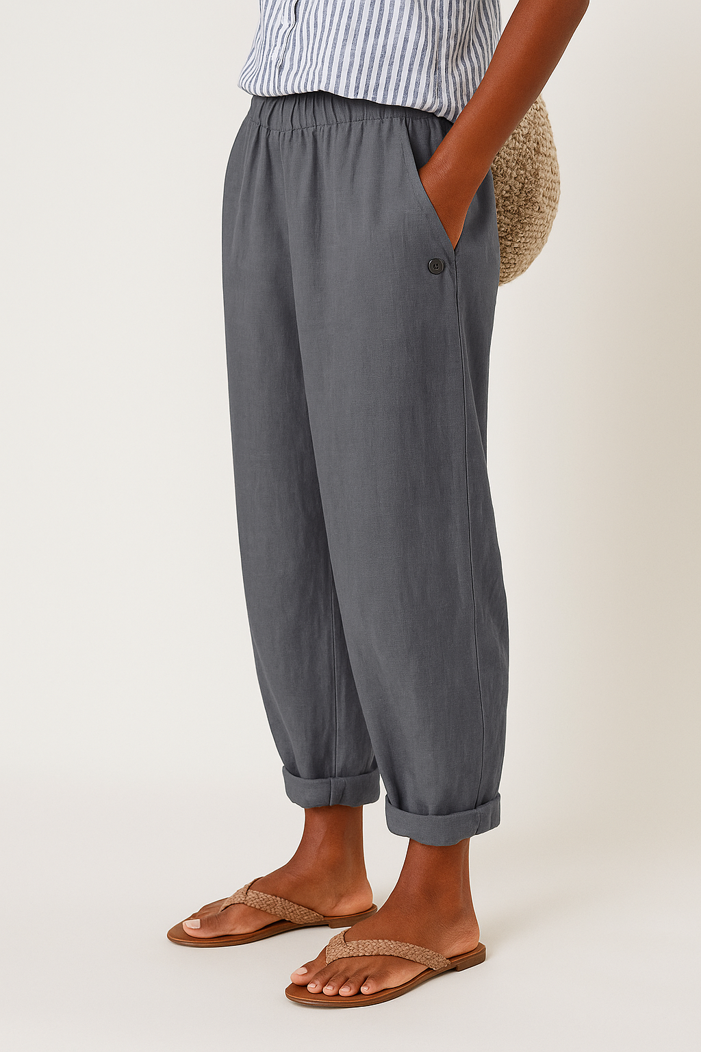 Damen Hosen | Gekrempelt mit Taschen