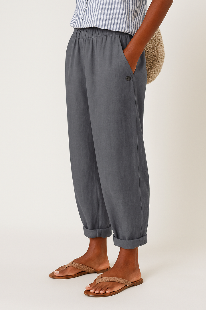 Damen Hosen | Gekrempelt mit Taschen