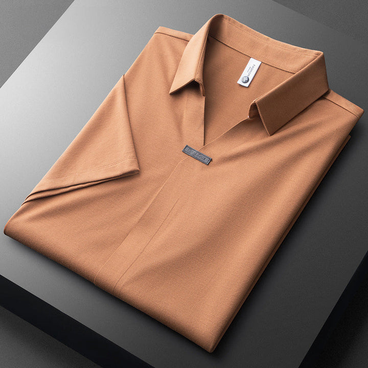 Herren Poloshirt | Kurzarm V-Ausschnitt