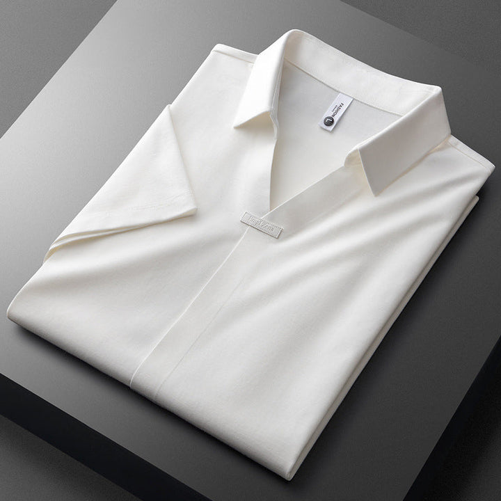 Herren Poloshirt | Kurzarm V-Ausschnitt