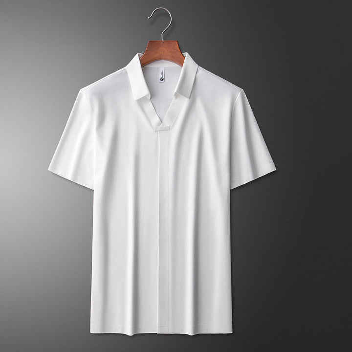 Herren Poloshirt | Kurzarm V-Ausschnitt