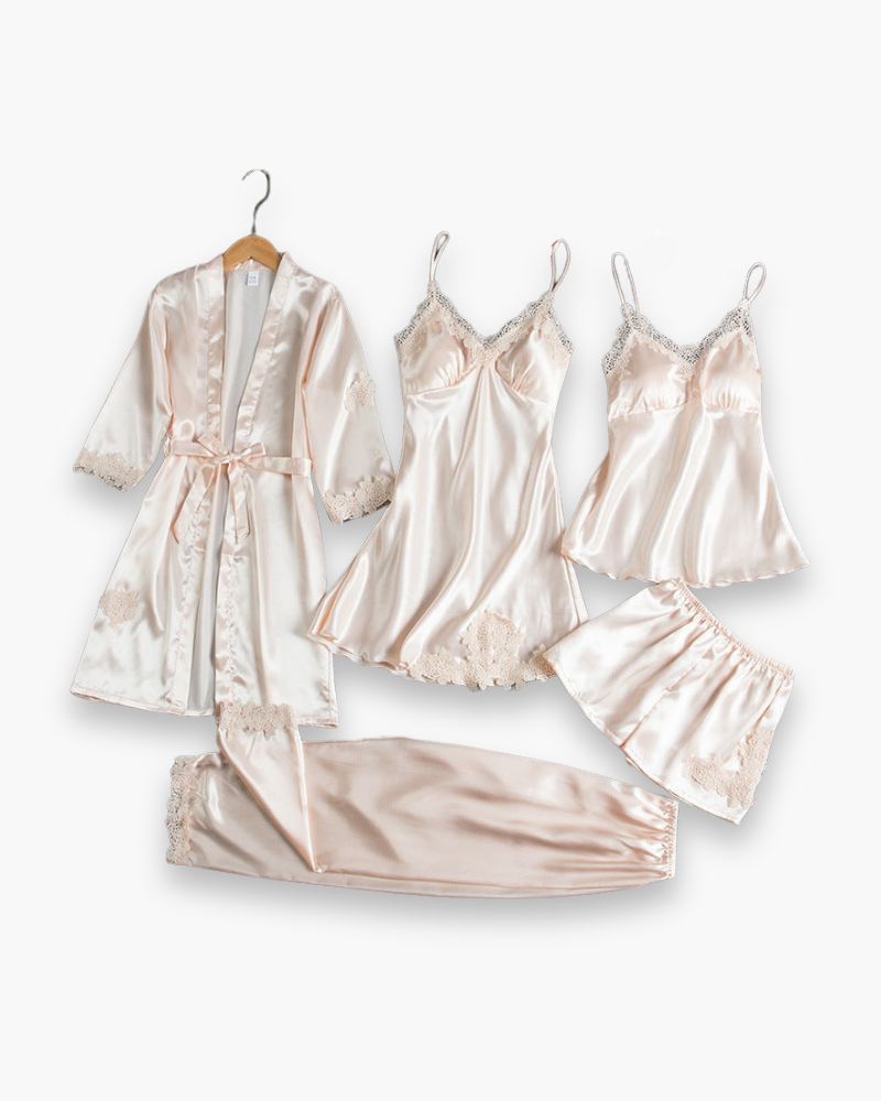 Damen Elegantes Pyjama Set | Kurz und Stilvoll 3