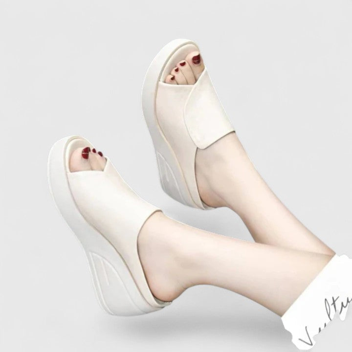 Damen Sandalen | Slip-On mit Keilsohle