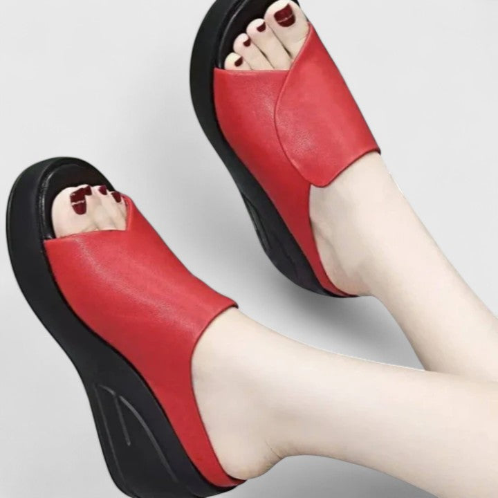 Damen Sandalen | Slip-On mit Keilsohle